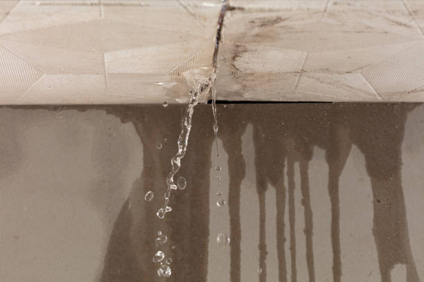 Professional Burst Pipe Cleanup technician working in Saginaw, TX